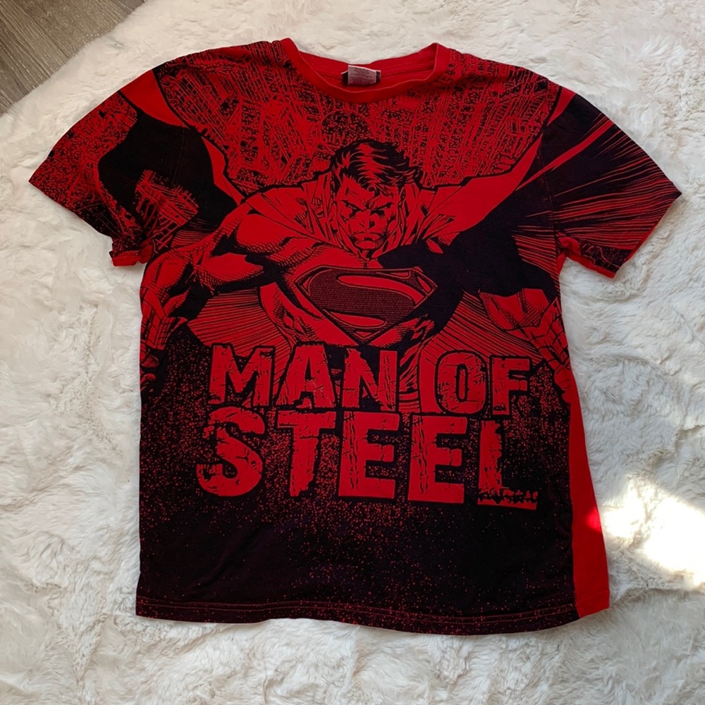 DC Comic Superman Man of steel T-shirt, Size S